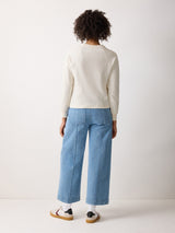 Textured Slub Sweatshirt | Cream