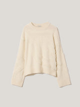 Loop Intarsia Jumper | Cream