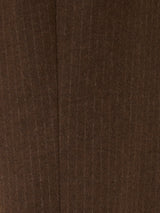 Kemp Wool Pinstripe Trouser | Brown