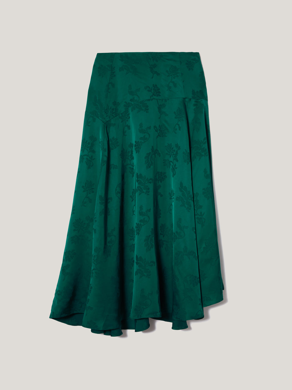 Green - Jacquard Weave Cotton Wrap Around Skirt 10