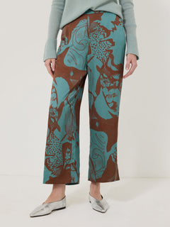 Collage Stitch Detail Trouser | Blue