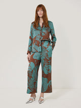 Collage Stitch Detail Trouser | Blue