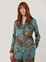 Collage Stitch Detail Shirt | Blue