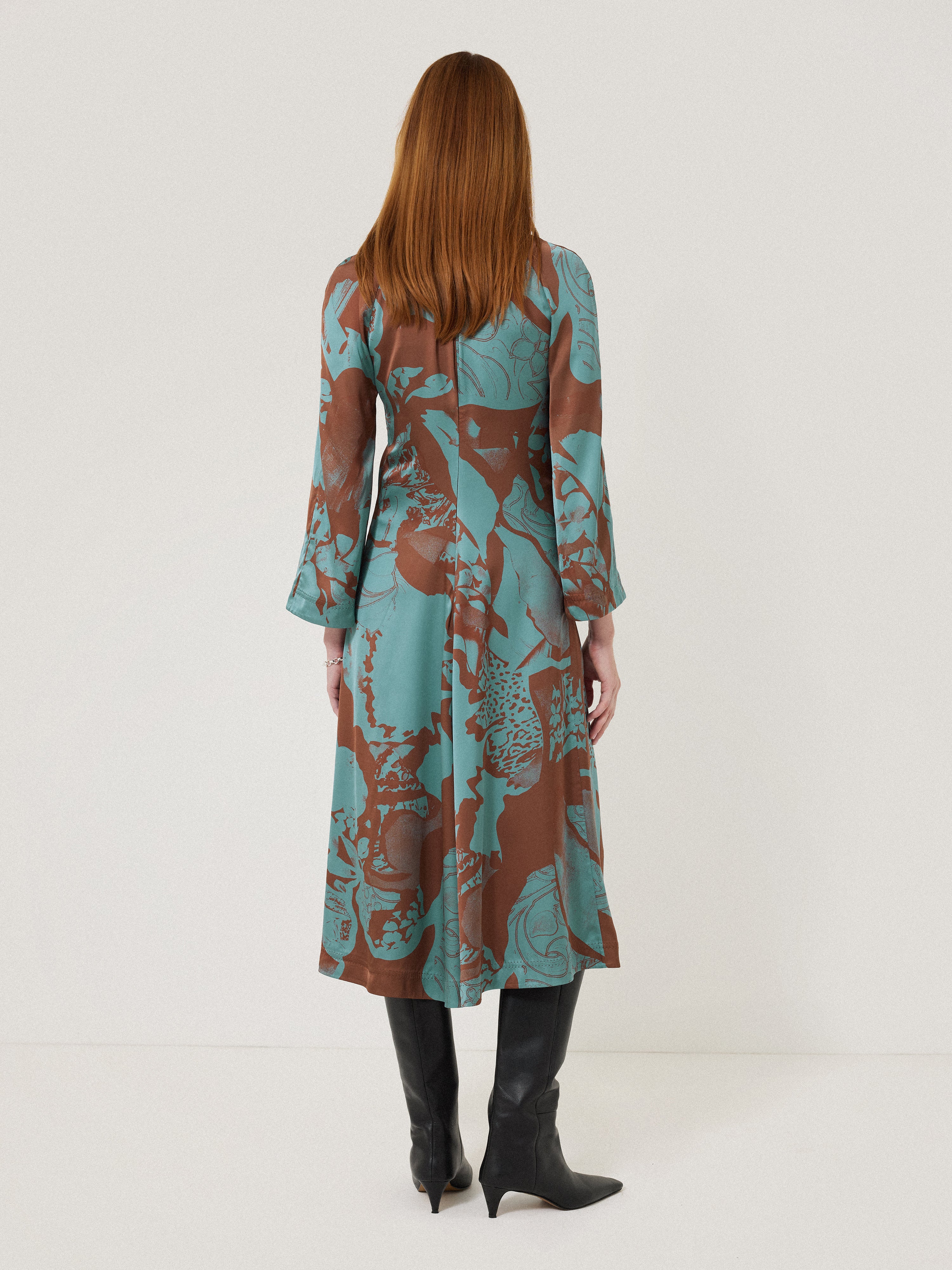 Collage Stitch Detail Dress | Blue – Jigsaw