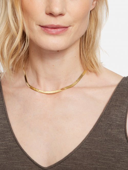 Chunky Snake Chain Necklace | Gold
