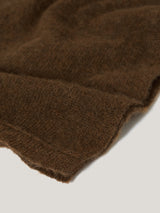 Soft Gauzy Knit Scarf | Brown
