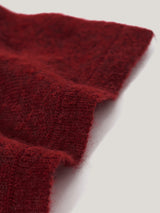 Soft Gauzy Knit Scarf | Red