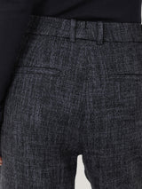 Hale Boucle Cropped Trousers | Navy