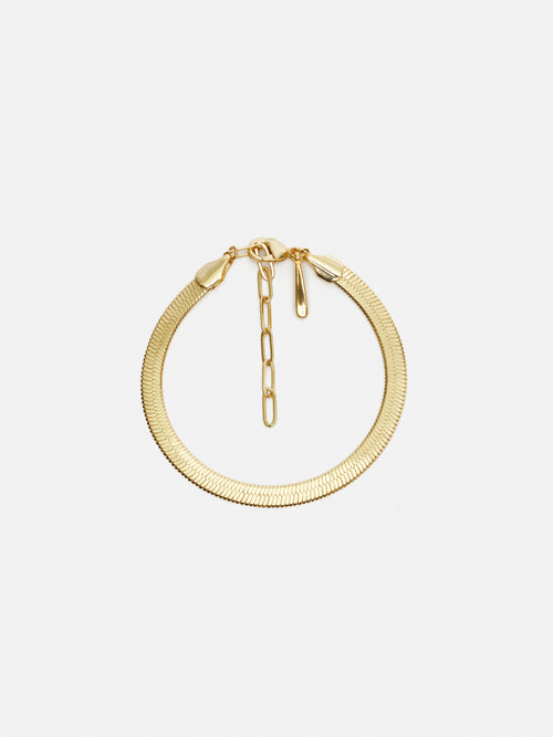 Chunky Snake Chain Bracelet | Gold