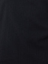 Pointelle Pyjama Henley Top | Navy