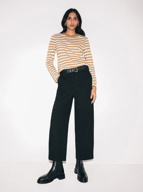 Kensington Barrel Leg Jean | Black