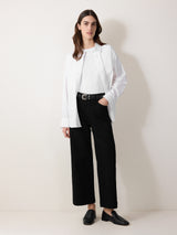 Tyne Wide Leg Cropped Jean | Black