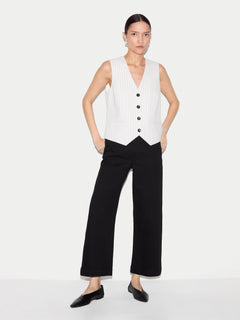 Tyne Wide Leg Cropped Jean | Black