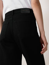Tyne Wide Leg Cropped Jean | Black