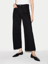 Tyne Wide Leg Cropped Jean | Black