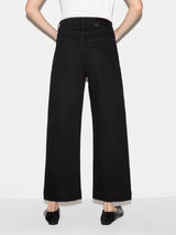 Tyne Wide Leg Cropped Jean | Black