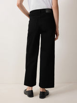 Tyne Wide Leg Cropped Jean | Black