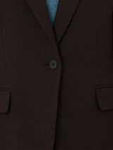 Knox Crosshatch Blazer | Brown