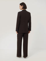 Knox Crosshatch Blazer | Brown