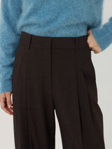 Kemp Crosshatch Trouser | Brown