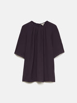 Textured Pleat Detail Top | Purple