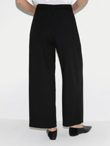 Modern Crepe Pleat Trouser | Black