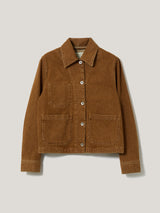 Cooper Denim Cropped Jacket | Tan Snow Wash