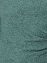 Crinkle Jersey Drape Top | Blue