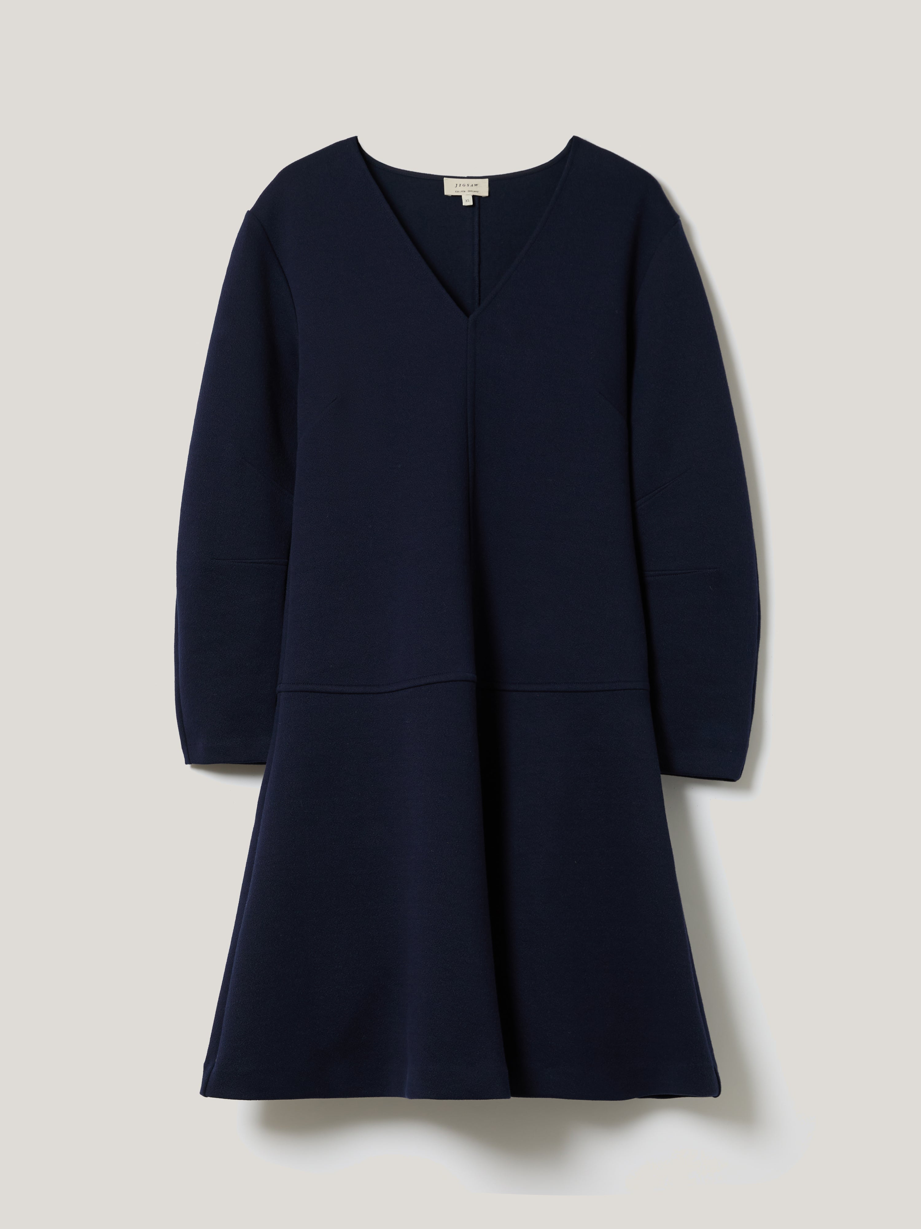 Darted Sleeve Short Dress | Navy – Jigsaw