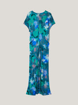 Floral Mist Jersey Dress | Green