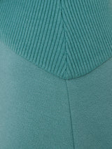 Mixed Media Panelled Dress | Blue