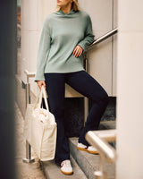 Wool Cashmere Blend Hoodie | Green
