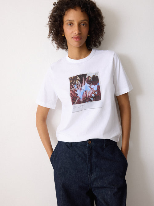 Blue Daffodils T-shirt | White