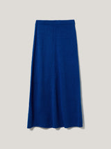 Linen Knitted Skirt | Blue
