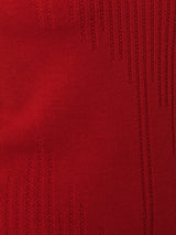 Fringe Texture Knit Dress | Orange