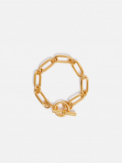 Trombone Link Bracelet | Gold