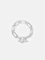 Trombone Link Bracelet | Silver