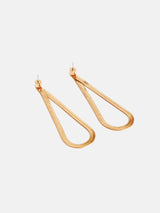Snake Chain Loop Earrings | Gold