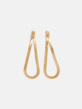 Snake Chain Loop Earrings | Gold