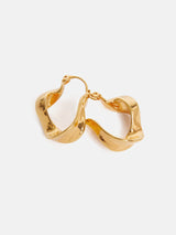 Twisted Hoop Earring | Gold