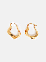 Twisted Hoop Earring | Gold