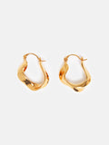 Twisted Hoop Earring | Gold