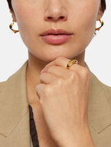 Twisted Metal Ring | Gold