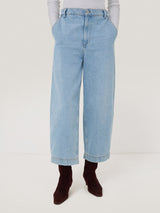 Kensington Barrel Leg Jean | Light Blue Wash