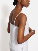 Broderie Anglaise Pyjama Cami | White