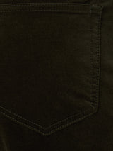 Delmont Velvet Tapered Jean | Dark Green
