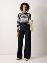 Rhea Patch Pocket Jean | Indigo