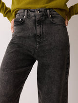 Blair Turn Up Jean | Black Snow Wash