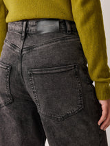 Blair Turn Up Jean | Black Snow Wash