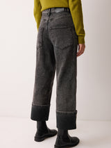 Blair Turn Up Jean | Black Snow Wash